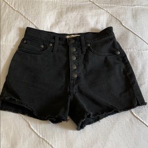 Madewell high rise denim shorts